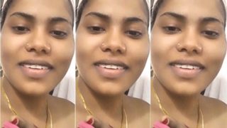 Hot Newly Married Tamil Wife Showing Boobs HD
