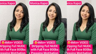 Monika Kapoor Most Surprising Live Stripping with full face