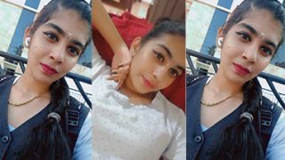 Desi Mallu Girl Pressing Boobs & Showing Pussy New MMS