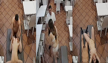 Old Uncle Affair With Hot Girl Restaurant CCTV Sex Part – 2