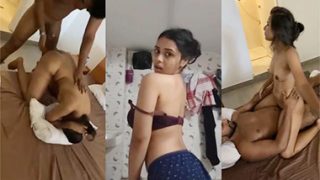 Tamil Teen Babe Showing Boobs & Threesome Sex Mms